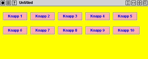 Det finns olika Layout managers: FlowLayout GridLayout BorderLayout CardLayout GridBagLayout Christer Carlsson 1 2 FlowLayout Den enklaste (och kanske minst användbara) Layout Managern är FlowLayout.