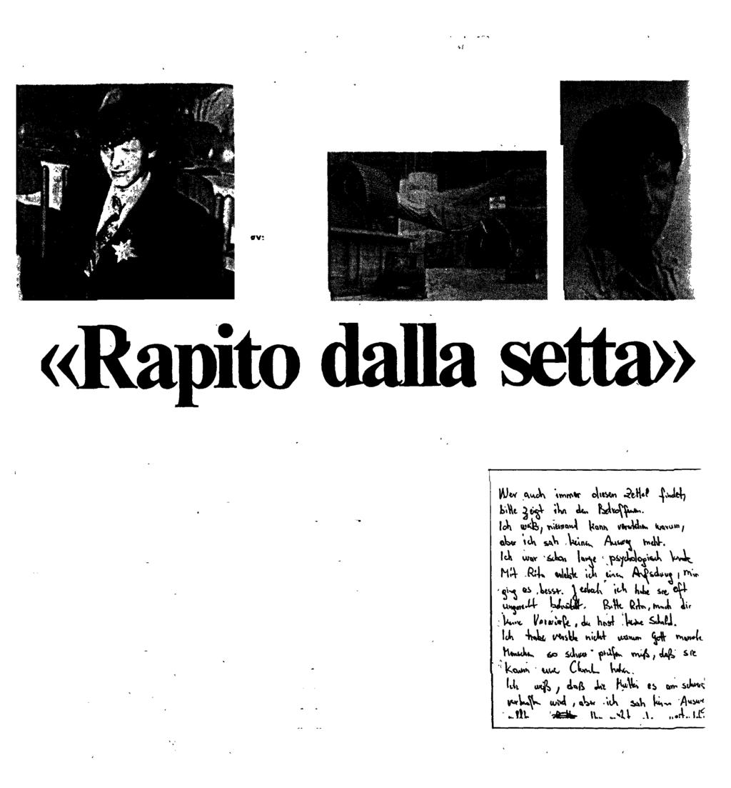 MARTEDÌ 4 MARZO 1997 ALTO ADIGE CRONACA DI BOLZANO I genitori di Martin sicuri: «Cercate tra quelli di Sdentology.