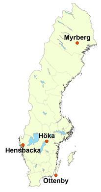 Vissa år förekommer relativt höga halter av NH3 vintertid vid flera platser i norra Sverige. Det kan förekomma utsläpp av NH3 till luft i samband med olika typer av förbränning. Figur 6.