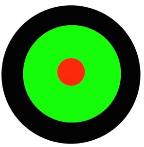 förklaring av en centristisk term. När en centristisk term är centrisk håller den en viss entitet för att ha högst men inte för att vara den enda med moralisk status. Fig.1 Fig.