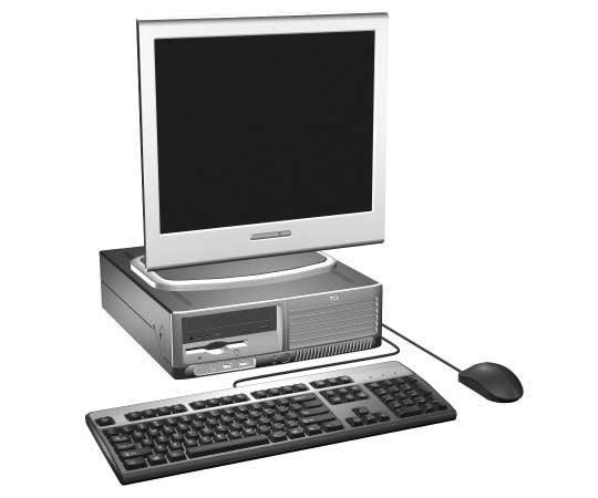 1 Produktens funktioner Standardfunktioner Funktionerna i HPs Compaq Small Form Factor [modell med liten formfaktor] kan variera beroende på modell.