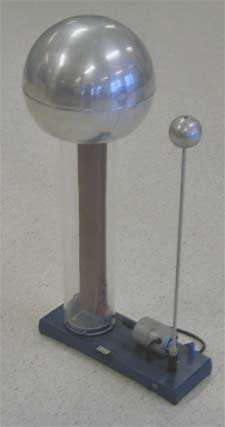 Dagens modernaste version är en van de Graaff-generator (utvecklingen av denna började 929 med Robert J. Van de Graaff [http://en.wikipedia.org/wiki/van_de_graaff_generator]). Bild: http://www.engr.