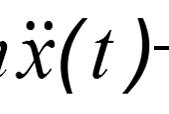 Rörelseekvation: m + kx(t) =