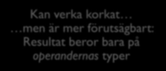 println( 128k * 128k är: + massor); Beräkningar använder den största av operandernas typer 131072 är en int (inget "L")