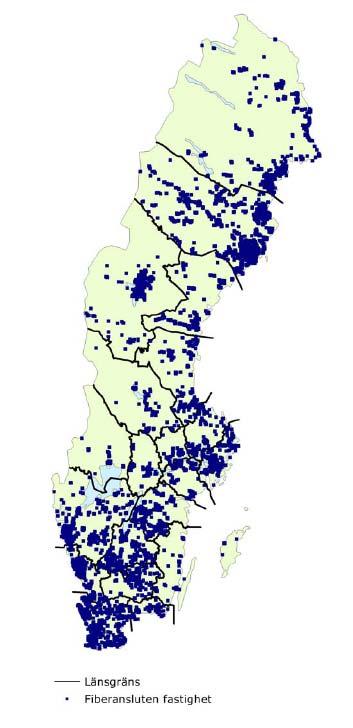 Det är stor variation i hur många operatörer som är samlokaliserade i varje station.