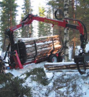 0 knm 46.0 knm 42.0 knm Lyftförmåga från 4 m 930 kg 840 kg 1170 kg 1050 kg 202 och 202T Patu 202T med hydrauliskt bomutskjut lämpar sig utomordentligt för lastning av massaved och timmer.