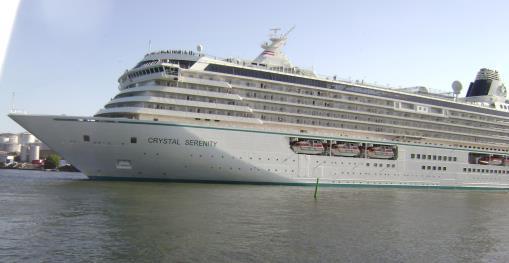 Crystal Serenity Rederi: Crystal Cruises Byggd: 2003 Längd: 238 meter Brt: 68 870