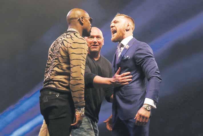 soboty na nedeľu sa v boxerskom ringu v Las Vegas stretnú dva rôzne svety. Svet profesionáleho boxu a svet zmiešaných bojových umení (MMA).