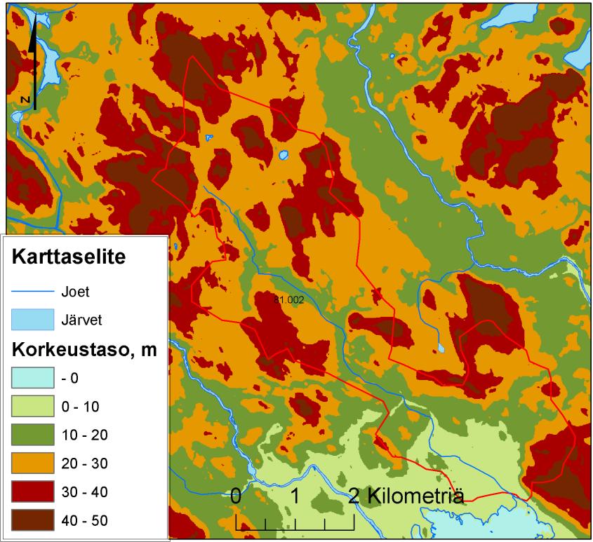 002) Avrinningsområdet vid Paisillanoja ligger i Vederlax och Miehikkälä (bilderna 8a och 8b).