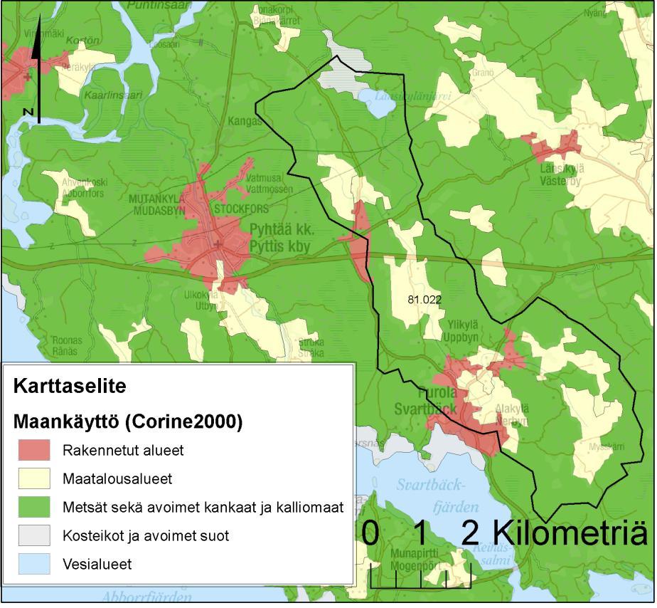 SYKE, EEA. Kaakkois-Suomen ELY-keskus; Affecto Finland Oy, Karttakeskus, Lupa L4659. 2.