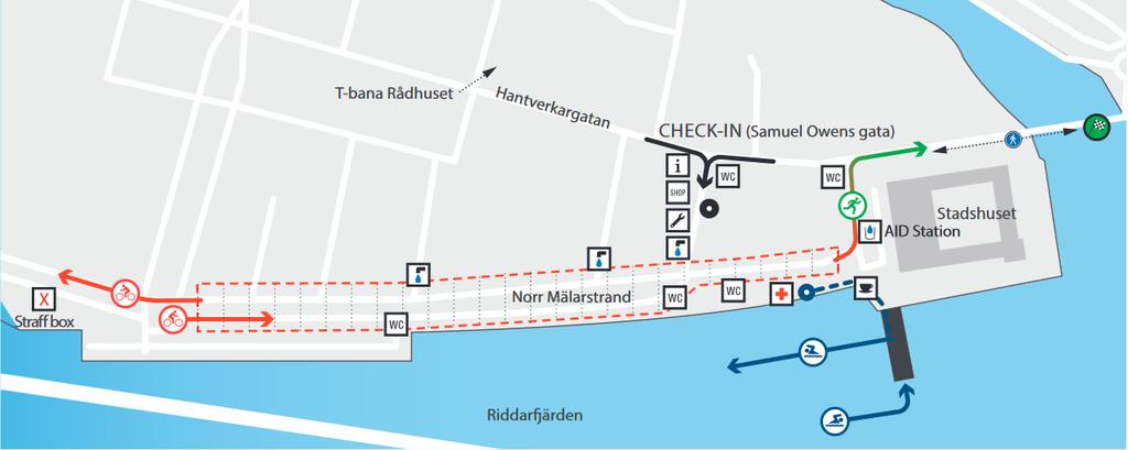 Växlingsområde Cykelmekaniker kommer att finnas på plats intill växlingsområdet för att hjälpa till med eventuella sistaminutenproblem.