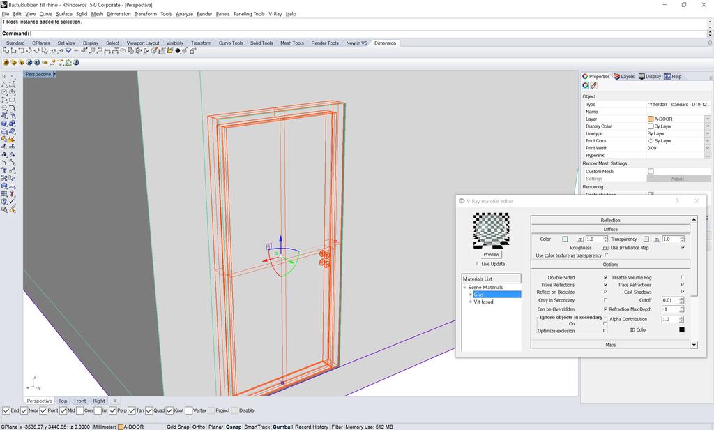 Vissa objekt som exporterats från Revit är grupperade i så kallade Block Instances. 1.