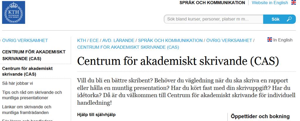 Informationssökning Boka tid för