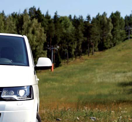 Med maxtryck fördelas drivkraften i stort sett lika mellan fram- och bakhjul, med lägre tryck uppstår en viss slirning mellan lamell- agens versioner av den klassiska Folkabussen Transporter,