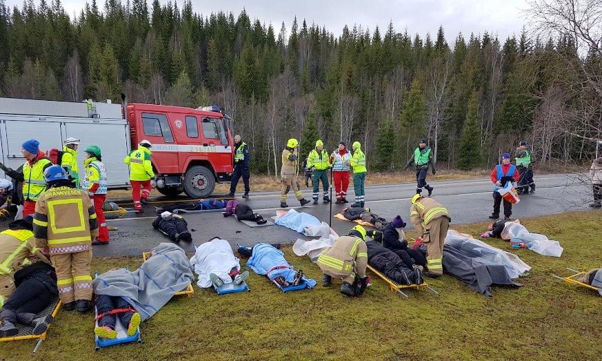 Gemensam krisövning i Meråker, hösten 2016.