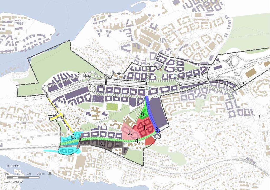 7 (7) Rening och fördröjning av dagvatten måste utföras eftersom befintliga grönytor exploateras. Ny servis till exploateringen (ca 20m). Nya ledningar i Värmdövägen/Vikdalsvägen måste anläggas.