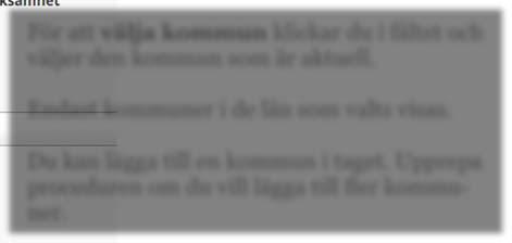 Upprepa proceduren om du vill lägga till fler kommuner.