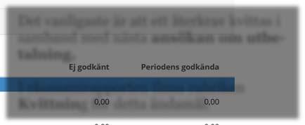 väljas) och Motivering. Återkravsbeslutet fattas och expedieras på vanligt sätt.