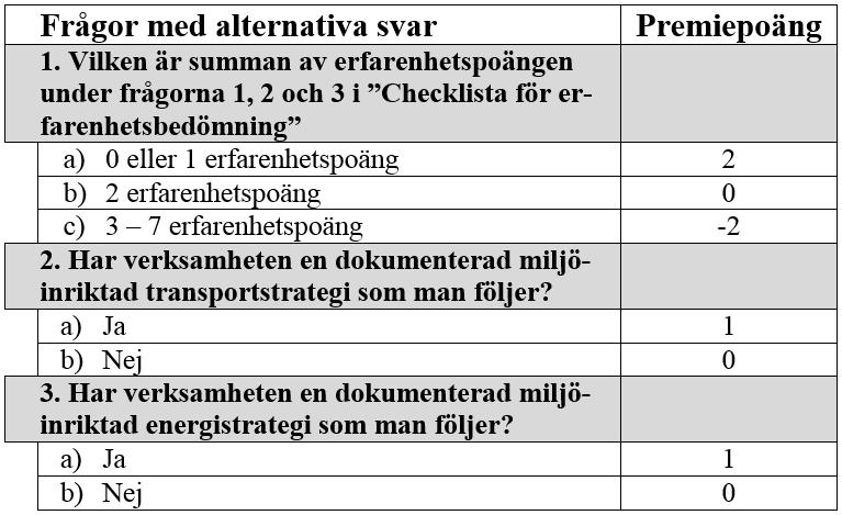 Tabell för