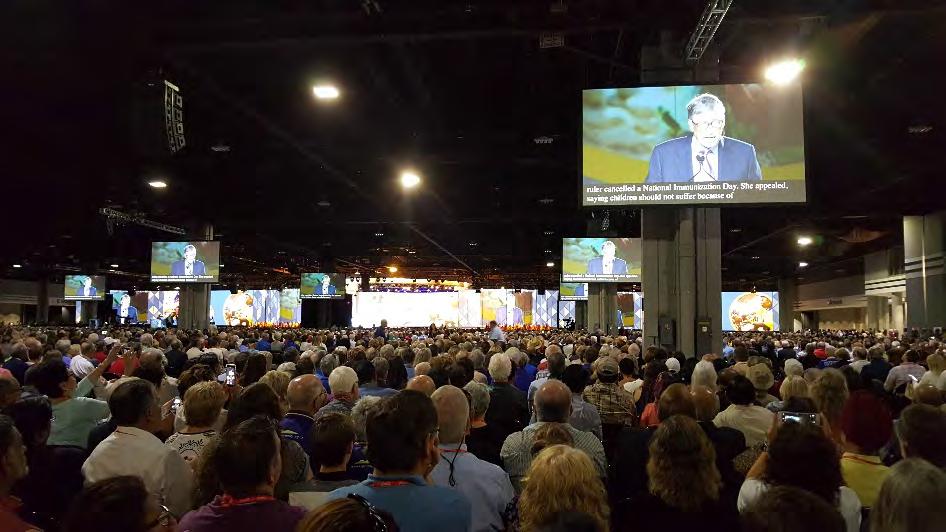 Öppningsceremonin ägde rum på Georgia World Congress Centre (GWCC) med traditionell flaggparad och välkomsttal av RI President John F. Germ och staten Georgias Guvernör Nathan Deal.