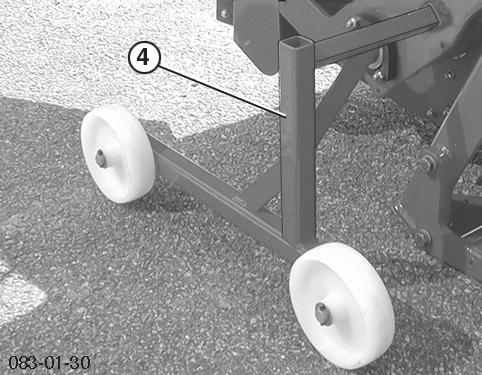 4. Montera transporthjulen (4) -