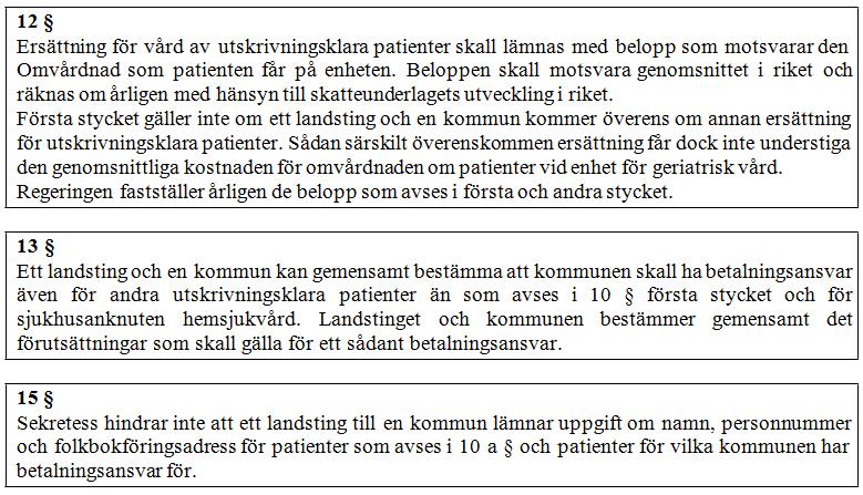 Rutin 8(10) Om patienten lämnar sjukhuset den dag betalningsansvar inträder debiteras den dagen.