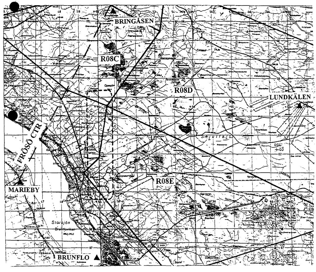 2017-05-01 10(23) Östersunds Flygklubb samt övriga motorflygplan Alla motorflygplan passerar i första hand via rapporteringspunkterna Marieby, Bringåsen, Lundkälen och Brunflo (inflygning i varvet