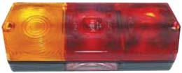 Röd täckplatta för nummerbelysning medföljer. 820019 Reservglas till 820017 Bredd: 330mm Längd: 95mm Höjd: 78mm 840024 Reservglas till 820023 & 820025 För glödlampor se: 2st BA 15s 21W artnr.