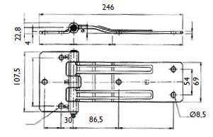 / 90mm Totallängd: 234,5mm Bredd: 63mm /