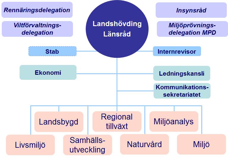 Organisation Länsstyrelsen är en enrådighetsmyndighet med ett insynsråd.