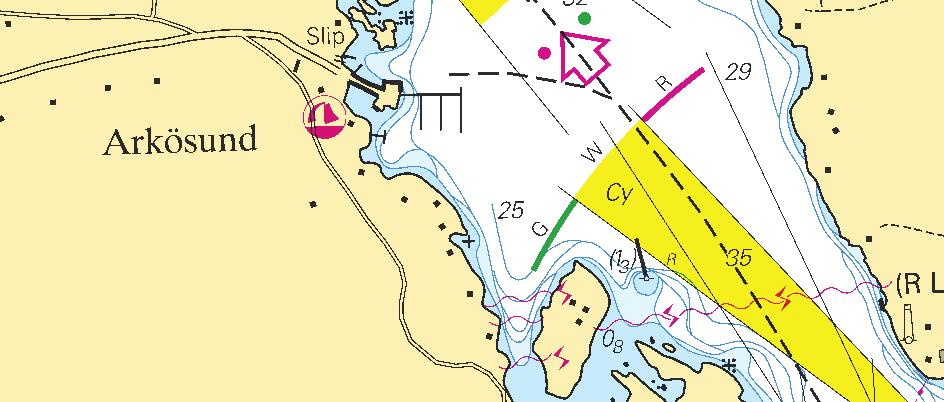 4 Bottenhavet / Sea of Bothnia * 7615 Sjökort/Chart: 523 Sverige. Bottenhavet. Kramfors. Lugnviksfjärden. Hallstanäs. Prick byts ut till lysprick.