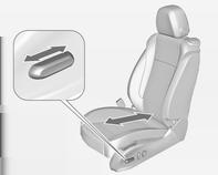 För att återställa lyfter du upp ryggstödet till upprätt läge så att det hakar i. Sätet glider automatiskt bakåt till utgångsläget.