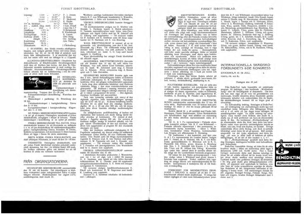 78 FINSKT IDROTTSBLAD. FINSKT IDROTTSBLAD. 79 Löpning:.5 :'i.uoo. " 2. m. häcklöpn. 4., staffetl. (flyg. start) 4 (fast " ) Höjdhopp.8:; m. Längdhopp 6.6:3., Trestegshopp 4.8 " Stafhopp (höjd) 8.