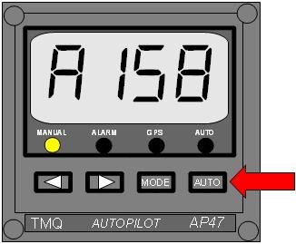 Lägsta Hastighet i Auto Läge: Om LOSP (Low Speed) visas på huvudenhetens display och autopiloten återgår till manuellt läge, då understiger båtens hastighet den för autopiloten tillåtna lägsta
