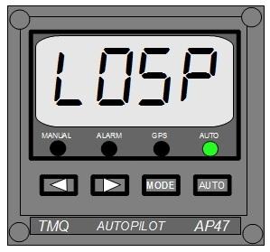 Denna funktion gäller endast då en en GPS som kan skicka data om båtens hastighet är ansluten till AP47.