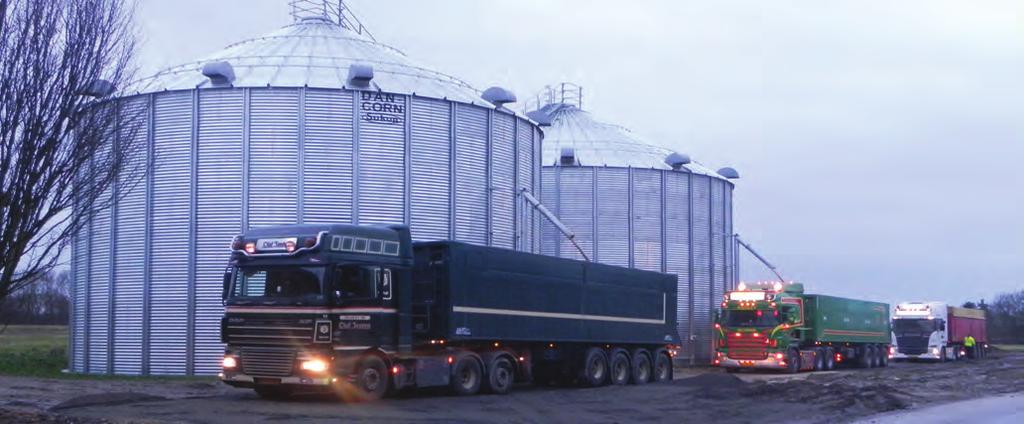 Standardutrustning till Sukup silor Stort inlopp på silotopp med lock Taktrappa med räcke säker åtkomst Fundamentsbultar med kemankare Flexibel tätning mellan silo och fundament Stor utvändig