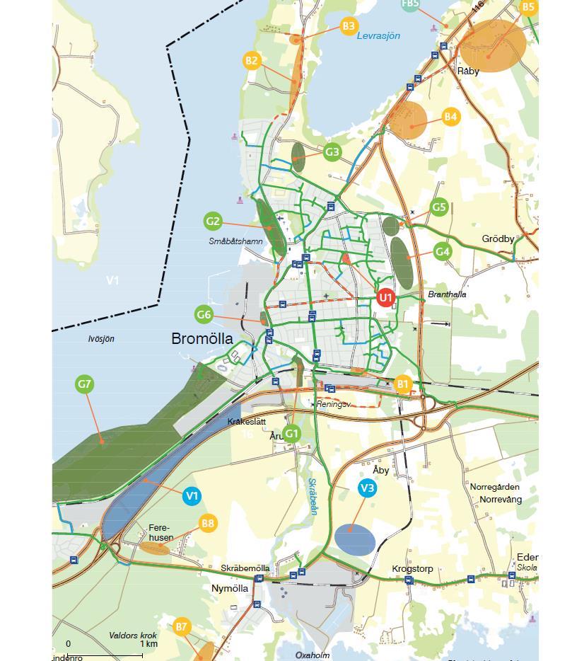 Exempel på aktiv planering för att skydda vatten G1=