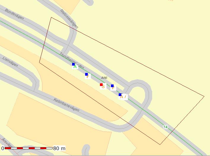 2.4 Olycksstatistik Ett utdrag från Strada har gjorts för det aktuella planområdet. Strada är en nationell databas där polis och sjukvård rapporterar de trafikolyckor de får kännedom om.