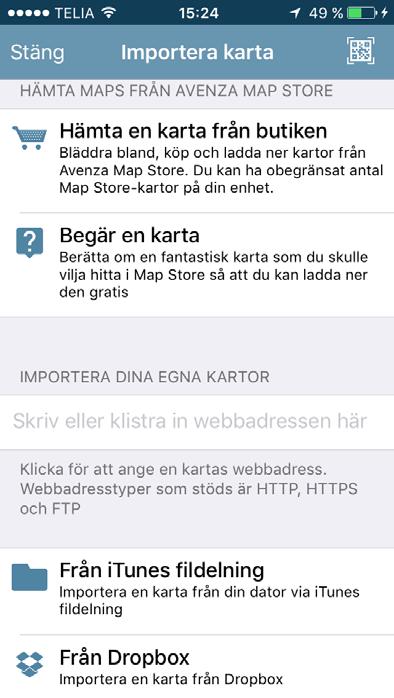 SÅHÄR GÖR DU FÖRBEREDELSER INFÖR FÄLT Börja med att ladda hem Avenza Maps i App Store eller i Google Play (Android).