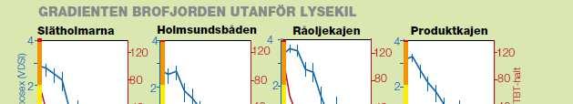 Status och trend i marina snäckor Gradienterna