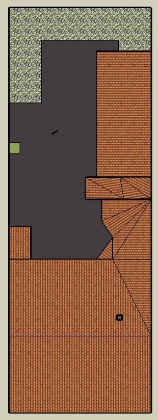 exempel tomtstorlek 479 m² bebyggd yta 279 m² obebyggd yta 200 m² bebyggelsegrad 58% beräkning: befintlig Grönytefaktor 140 m² asfalt