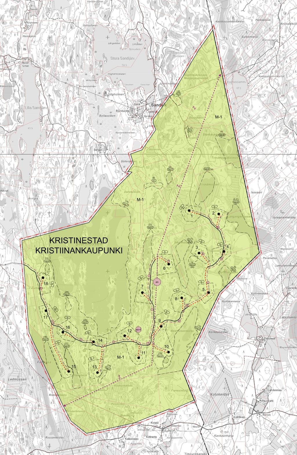 22, TEKN 17.2.2016 17:00 / Pykälän liite: Kaavaselostus_Planbeskrivning KRS_SWE[1] 17.2.20 FCG SUUNNITTELU JA TEKNIIKKA OY Planbeskrivning, Kristinestad 51 (97) Kristinestad 17.