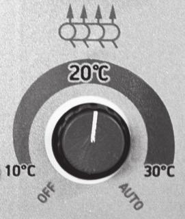 Vallox imple Controlkontrollpanel REGLERING AV TILLUFTEN TEM PERATUR OCH OMMAR/VINTER LÄGE Temperaturen på tilluften som kommer in i bostaden kan regleras mellan ca +0 C och +30 C.