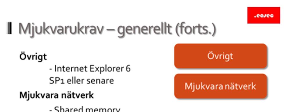 13 Mjukvarukrav generellt (forts.