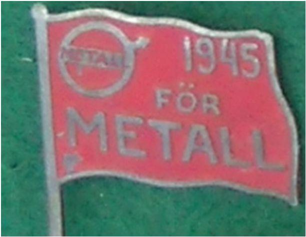 1945 för Metall, märket finns i MB-samlingen på IF Metall tavlan.