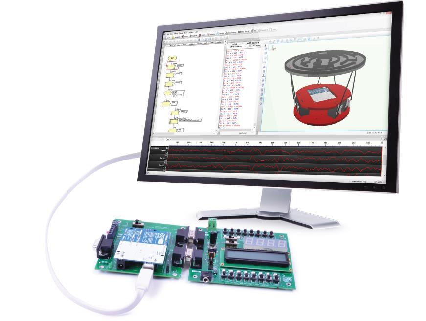 Mikrodatorer med många tillämpningar eblocks och Flowcode PIC-mikroprocessor eller sköld kompatibel med alla Arduino Programmering med flödesschema (omvandlar till C och HEX som kan ses parallellt)