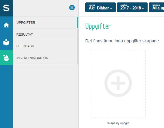 Du kan publicera uppgiften direkt eller använda datumfunktionen och välja när uppgiften ska visas på elevernas startsida. Du kan även välja ett slutdatum då eleverna ska ha gjort klart uppgiften.