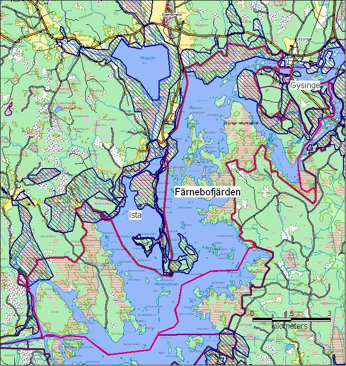 Karta 4: Planerade ramområden för myggbekämpning