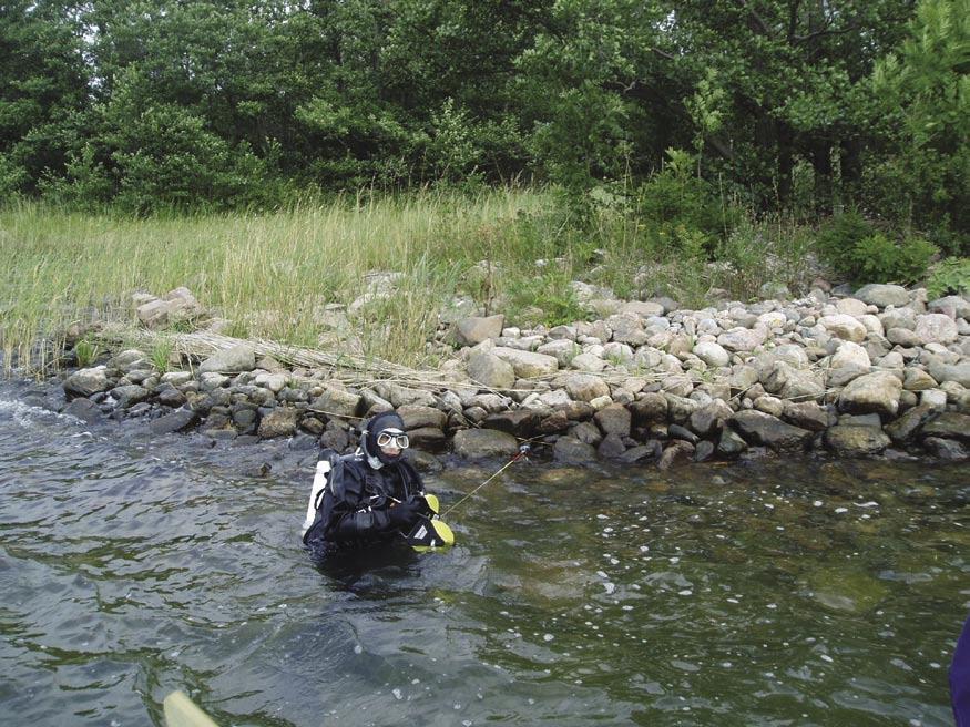 5.2.1 Station 1, Tixlan, LFM 710 This station, located on a peninsula in the eastern part of Tixlan, was visited on the 23 rd of August. The divers swam in a 234 compass direction down to 3.