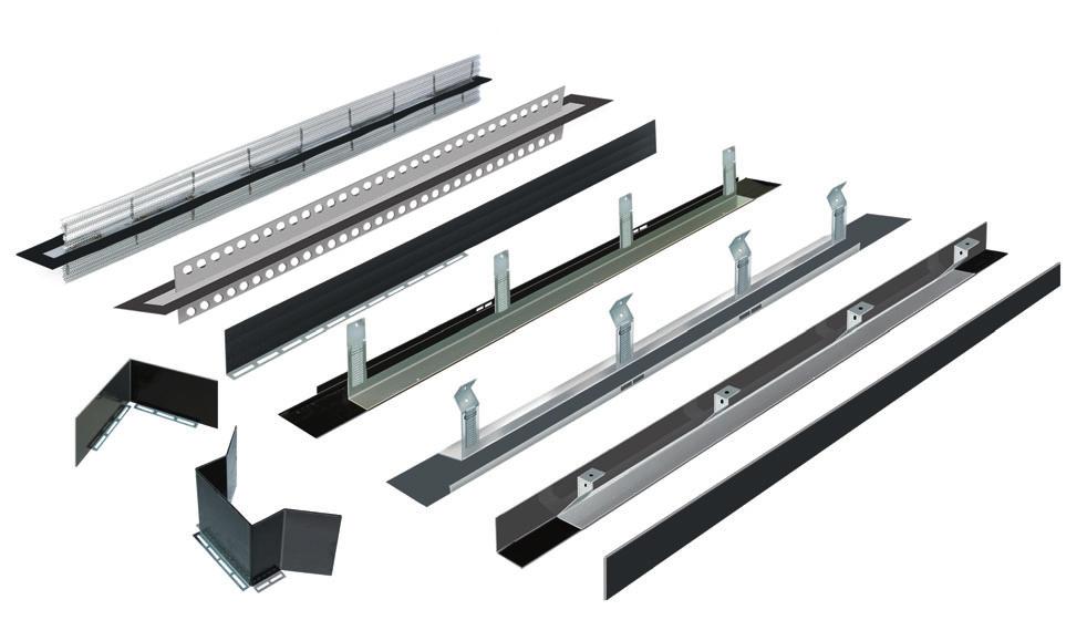 Tätningsprofiler för hålmurar MASTER TÄTNINGSBLECK systemtätning ABS SRF 125 MASTER tätningsbleck SFG justerbart